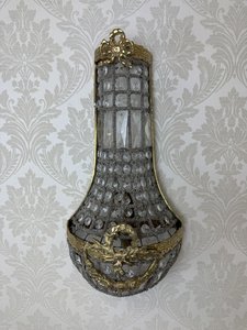 Nástěnné svítidlo s mosazným věncem, cena za ks