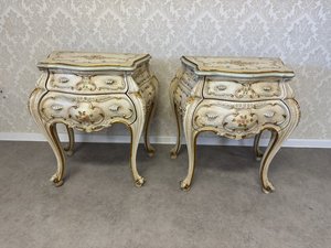 Malované komodky s květinovým dekorem, cena za ks