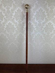 Elegantní vycházková hůl s mosaznou rukojetí ve tvaru glóbu, cena za ks