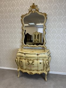 Ručně malovaná Italská toaletka ve stylu benátského baroka 